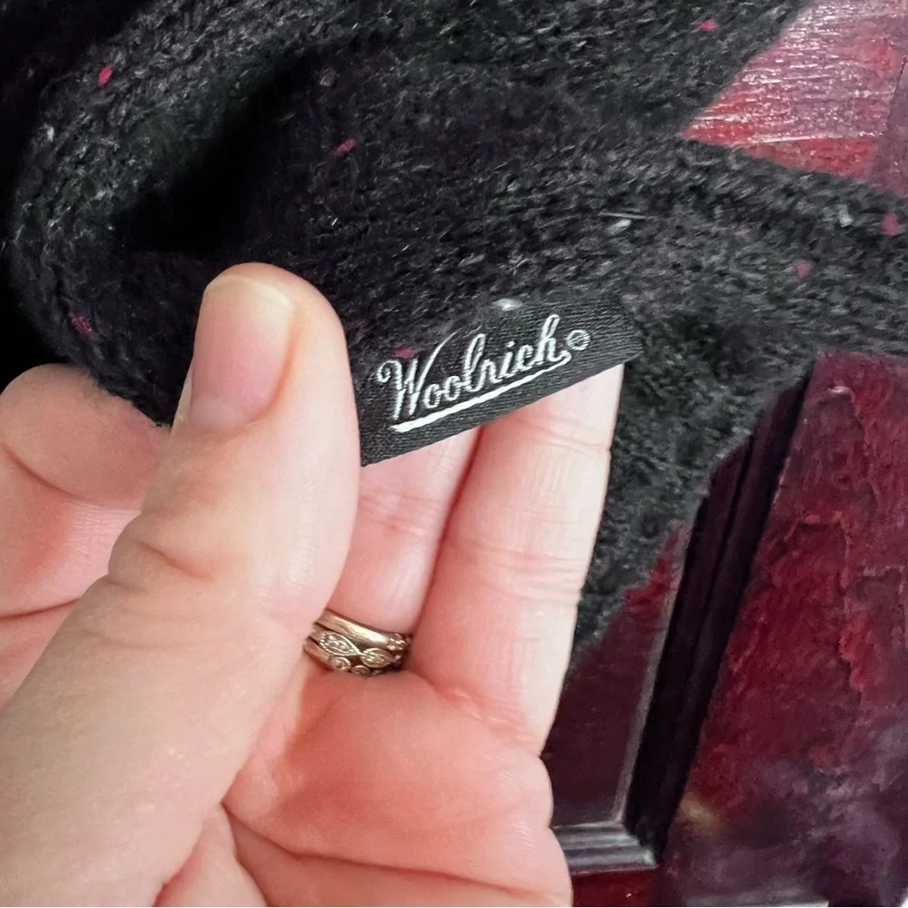 Woolrich Women’s Hooded Sweater Vest Brown Angora Blend size Large - Picture 4 of 9